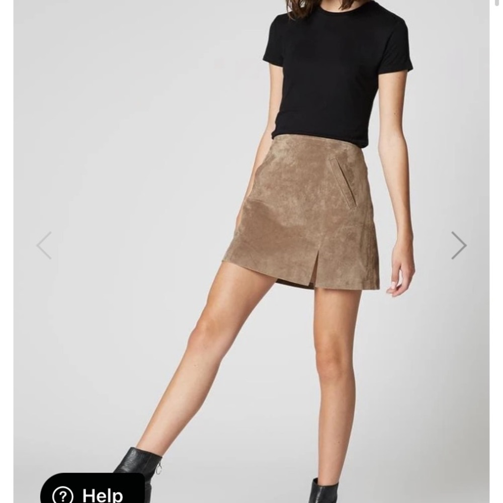 Blank NYC suede mini skirt.